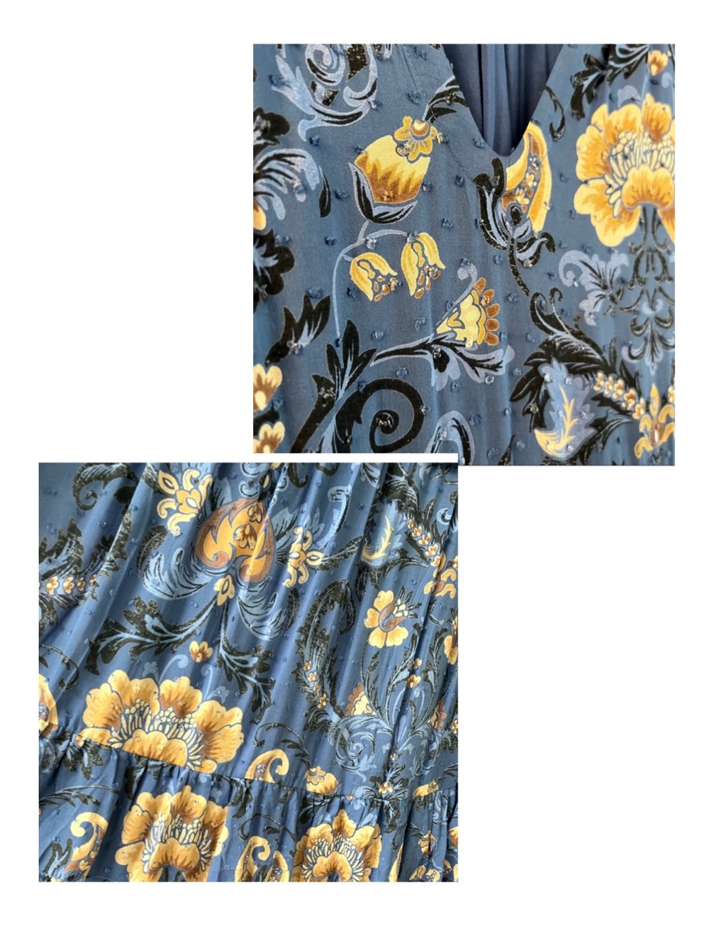 Breathtaking Spell & the Gypsy Collective Blue Aurora Boho Festival Maxi Dress - Picture 12 of 14